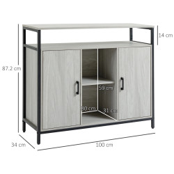 Буфет Homcom 835-675LG (Light Grey) Thumb