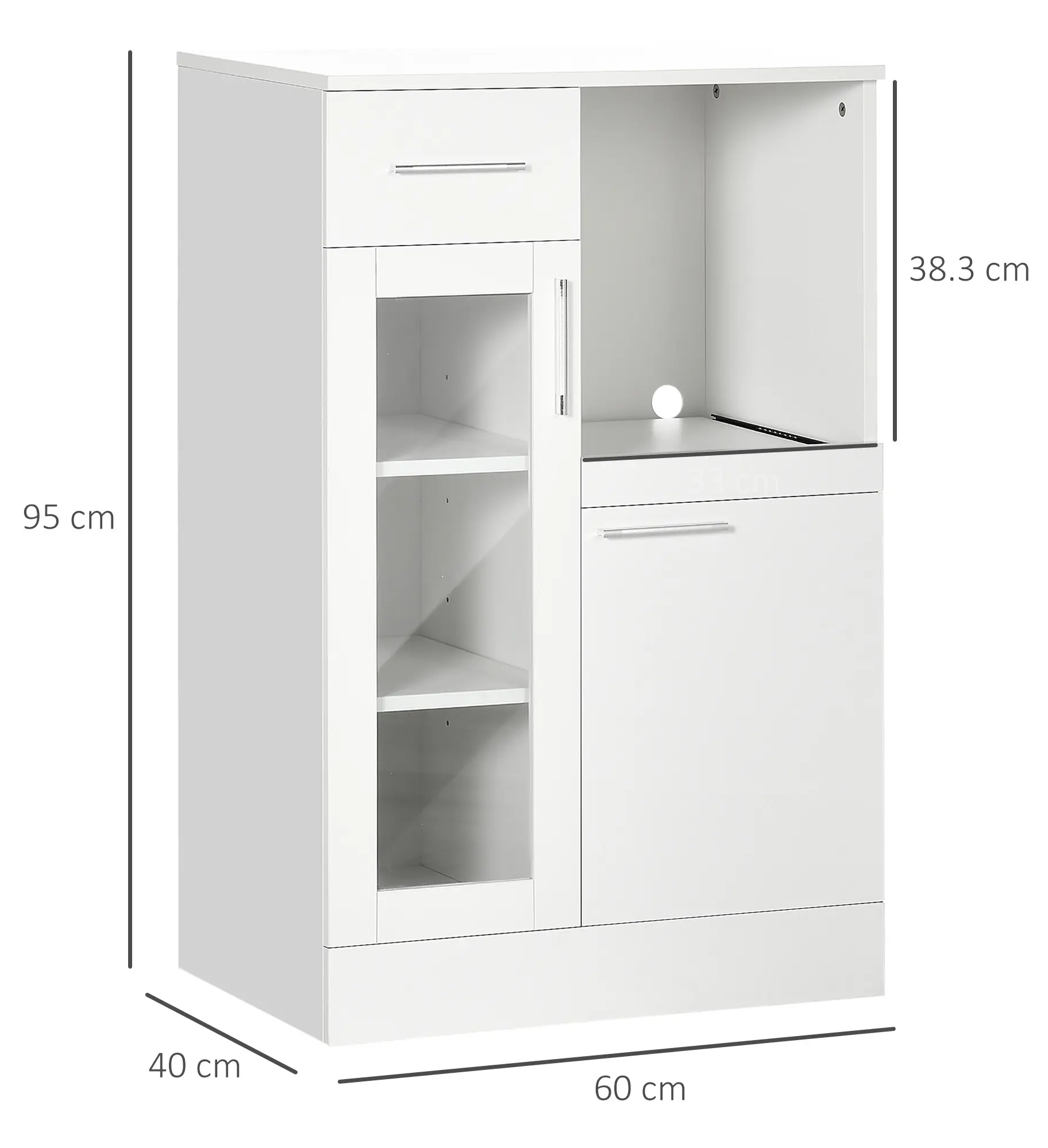 Буфет Homcom 835-802V00WT (White) - 3