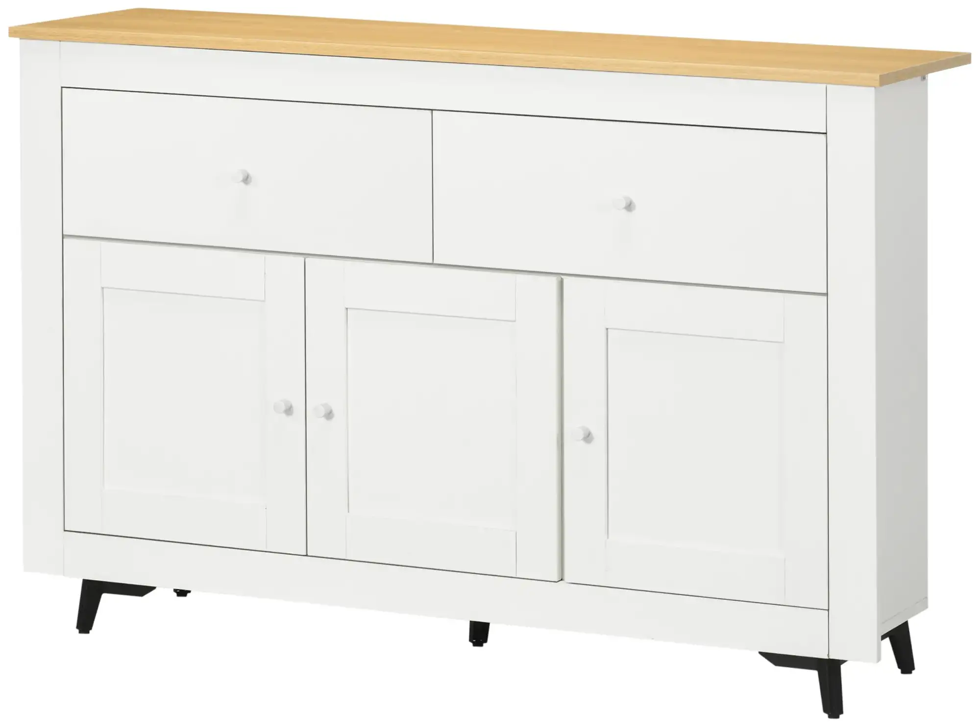 Буфет Homcom 835-902V00WT (White/Natural) - 2