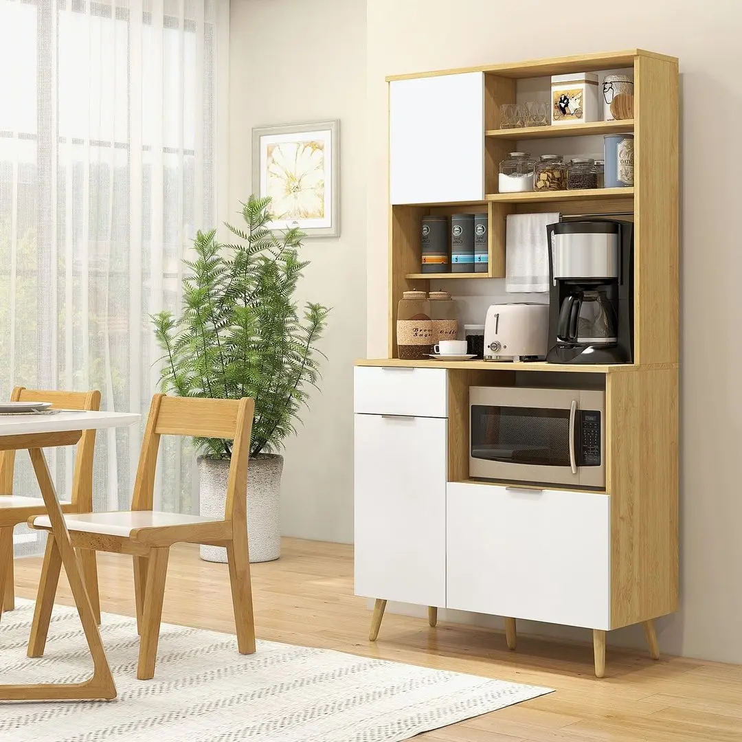 Bufet Homcom 835-986V00ND (White/Natural) - 3