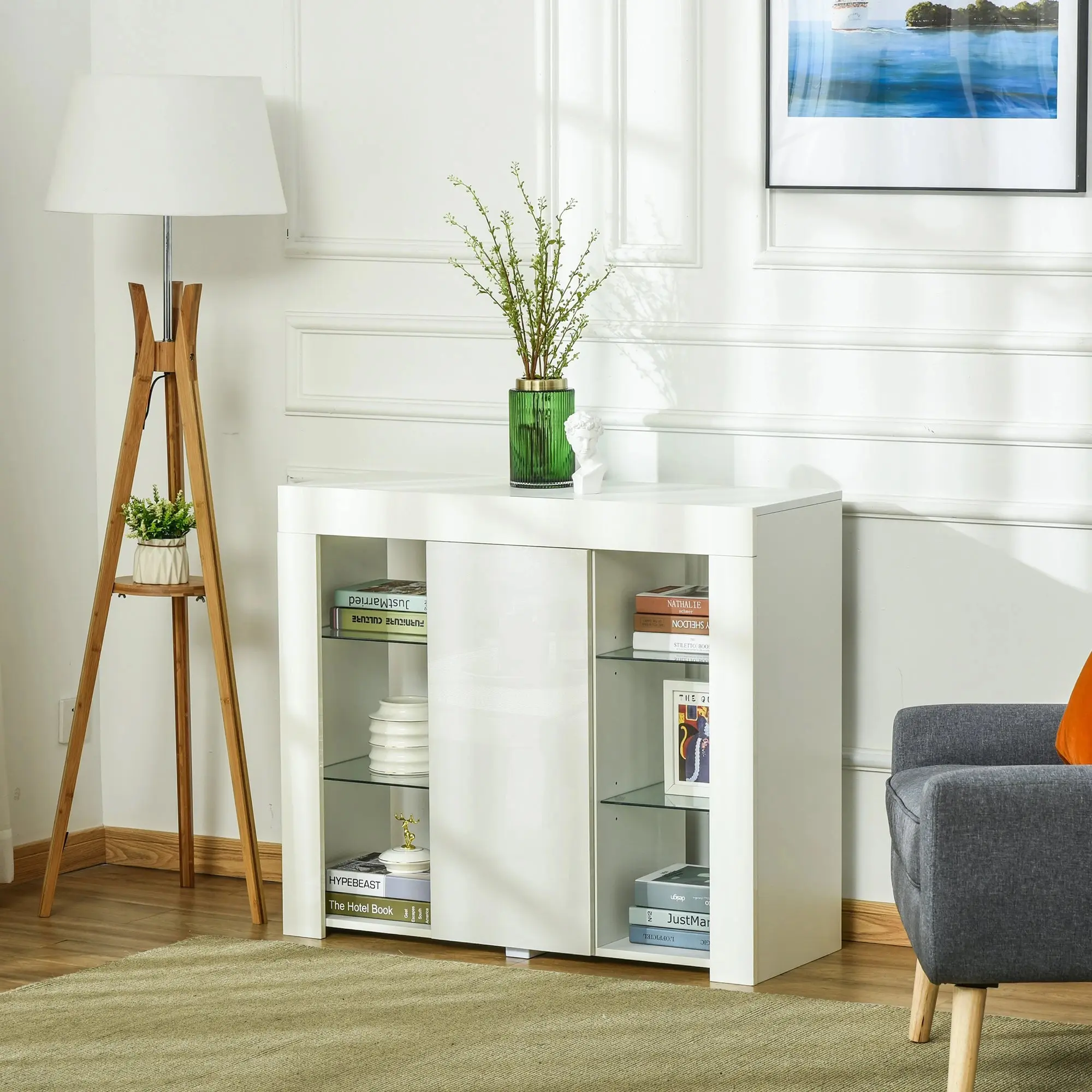 Буфет Homcom 838-146 (White Gloss) - 6