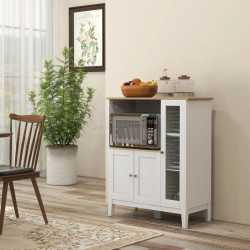 Буфет Homcom 83A-043V00WT (White/Natural)
