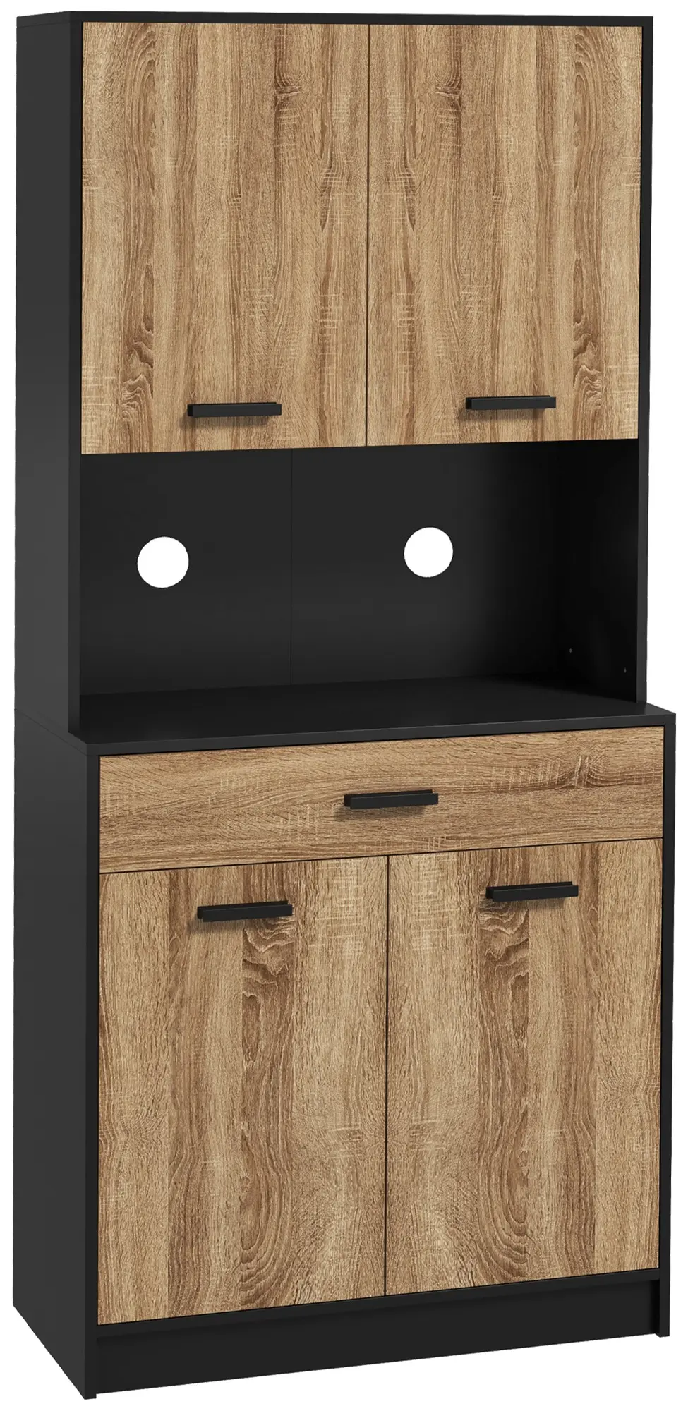 Буфет Homcom 83A-064V00ND (Natural/Black) - 3