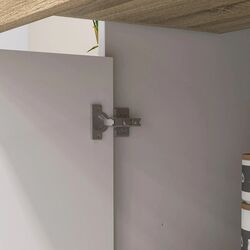 Bufet Homcom 83A-065V00WT 39x98x180 cm (White/Oak) Thumb