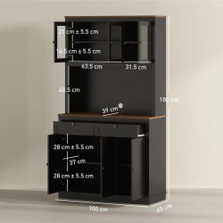 Буфет Homcom 83A-068V81BK (Black) Thumb
