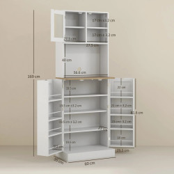 Буфет Homcom 83A-101V81WT (White) Thumb
