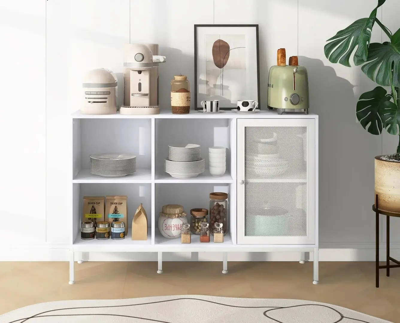 Буфет Homcom 83A-120V00WT 120x37x81 cm (White)