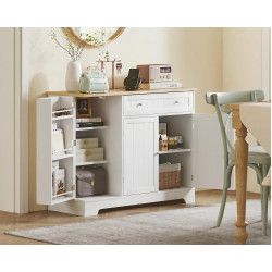 Bufet Homcom 83A-192V80WT (White/Oak) Thumb