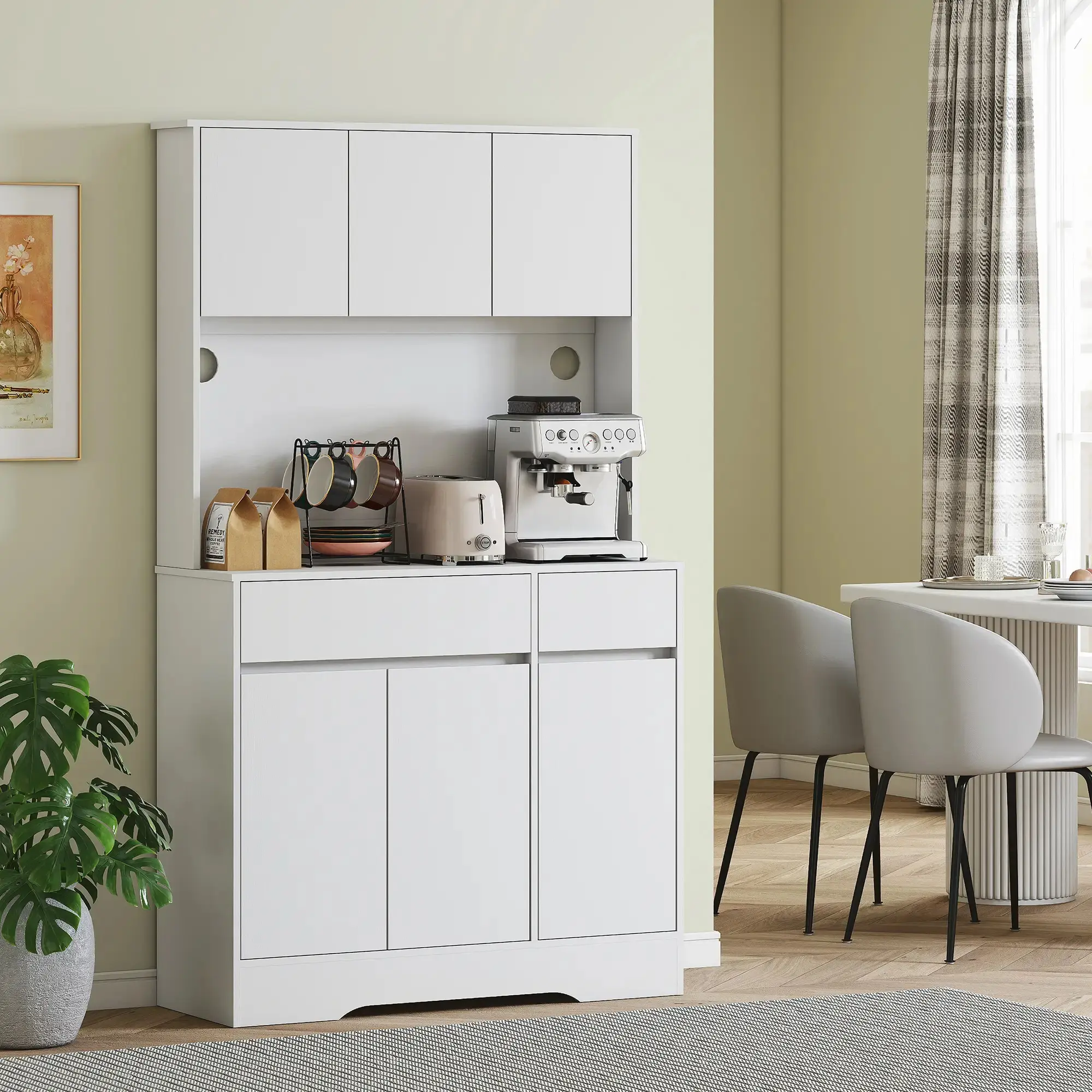 Bufet Homcom 83A-248V90WT (White) - 6