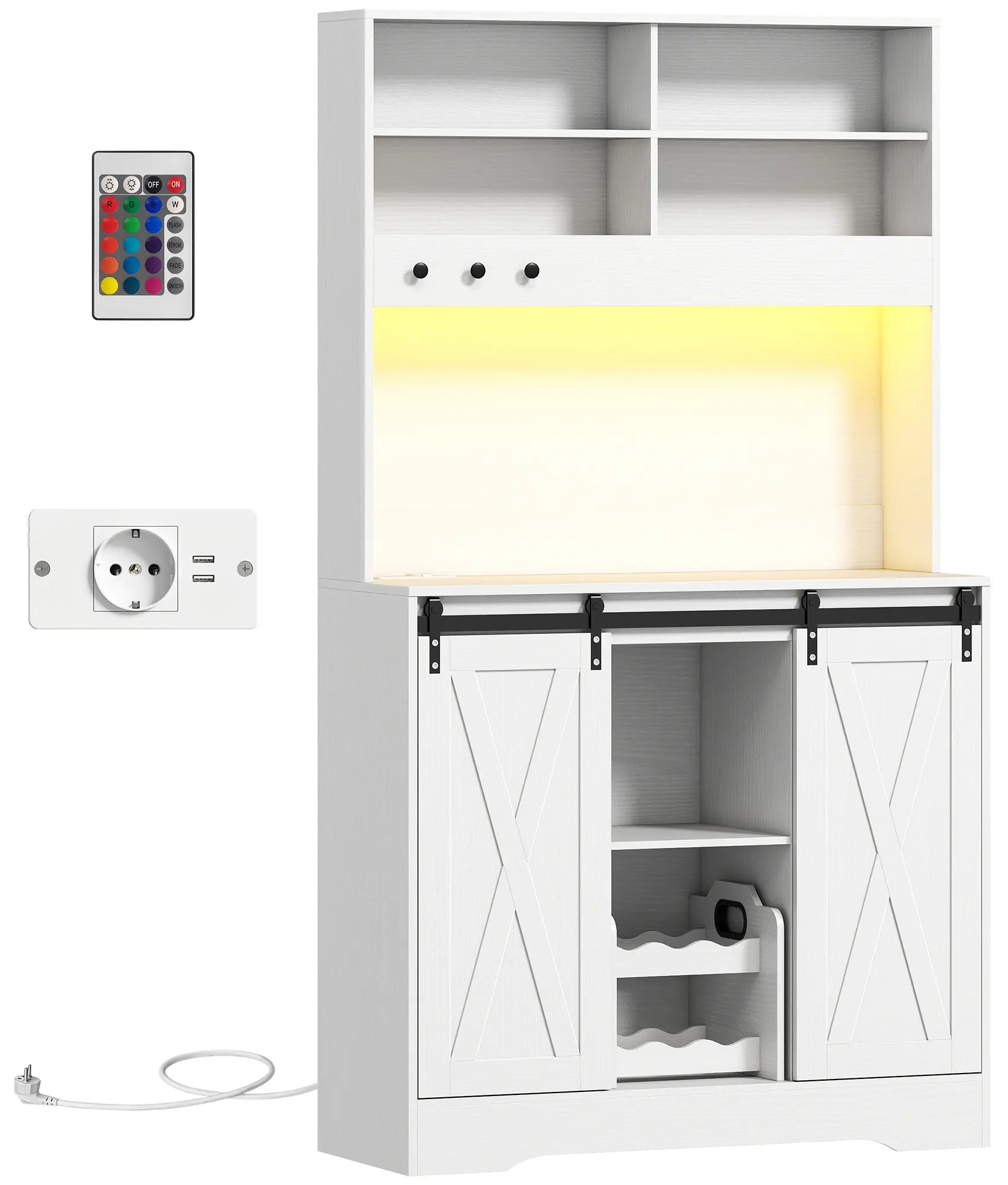 Bufet Homcom 83A-275V90WT (White) - 2