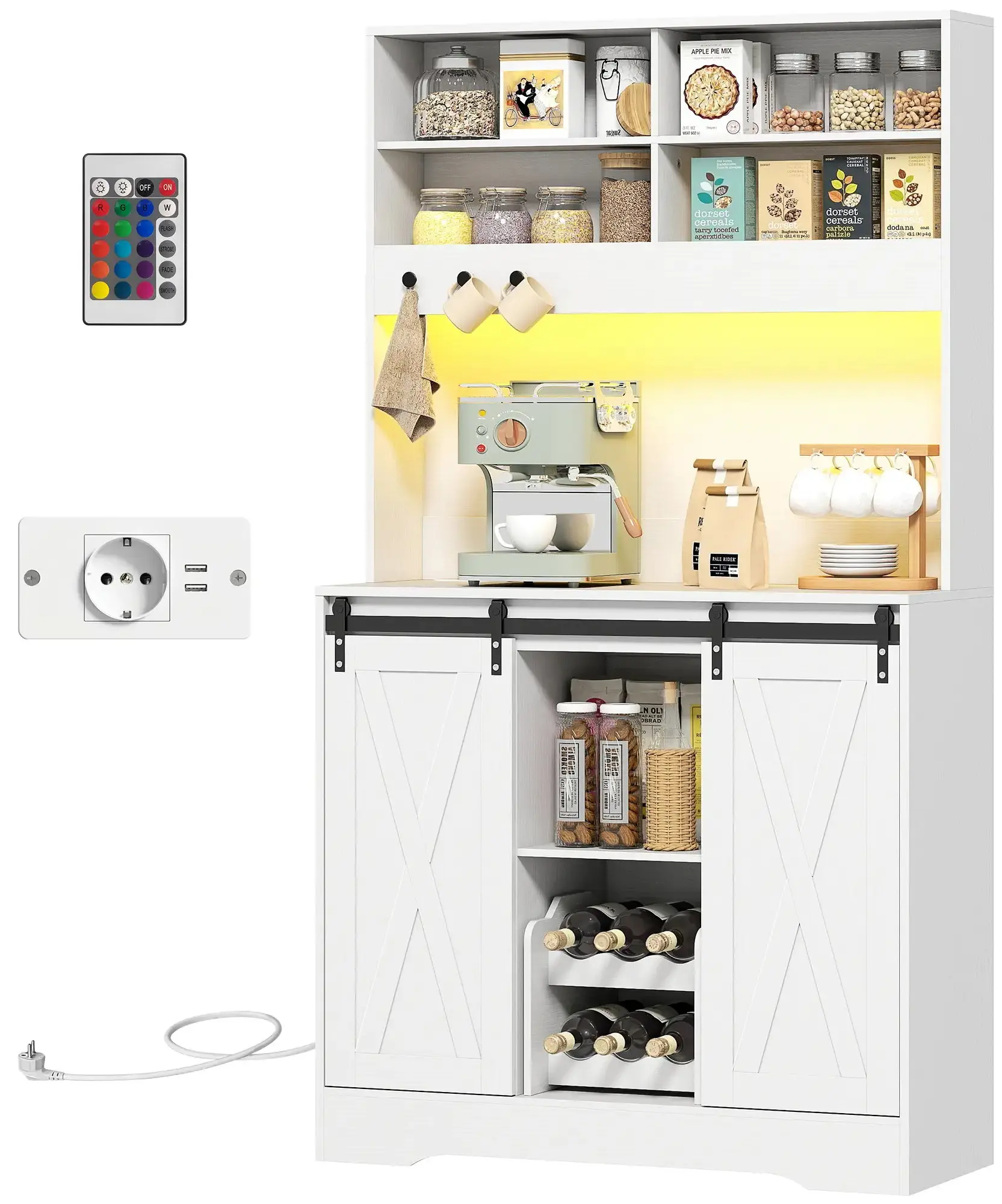 Bufet Homcom 83A-275V90WT (White) - 3