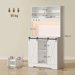 Bufet Homcom 83A-275V90WT (White) Thumb