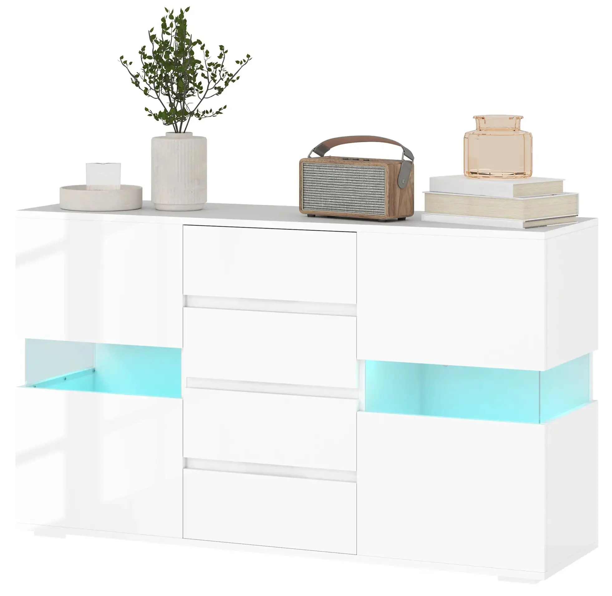 Буфет Homcom 83B-176V90WT (White Gloss) - 3