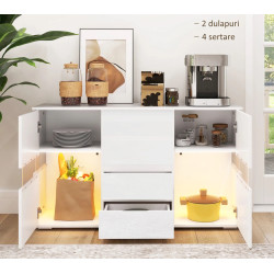 Буфет Homcom 83B-176V90WT (White Gloss) Thumb