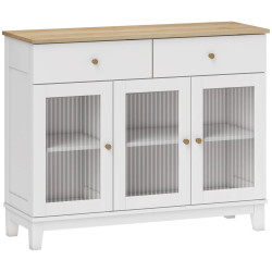 Буфет Homcom 83B-394V00WT (White/Oak) Thumb