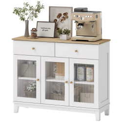 Буфет Homcom 83B-394V00WT (White/Oak) Thumb