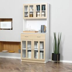 Servant Homcom 835-539 80x40x180 cm (Oak/White)