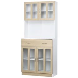 Servant Homcom 835-539 80x40x180 cm (Oak/White) Thumb