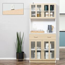 Servant Homcom 835-539 80x40x180 cm (Oak/White) Thumb