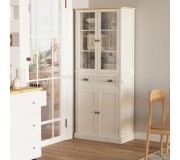 Servant Homcom 835-602WT 76x40x182 cm (White-cream/Oak)