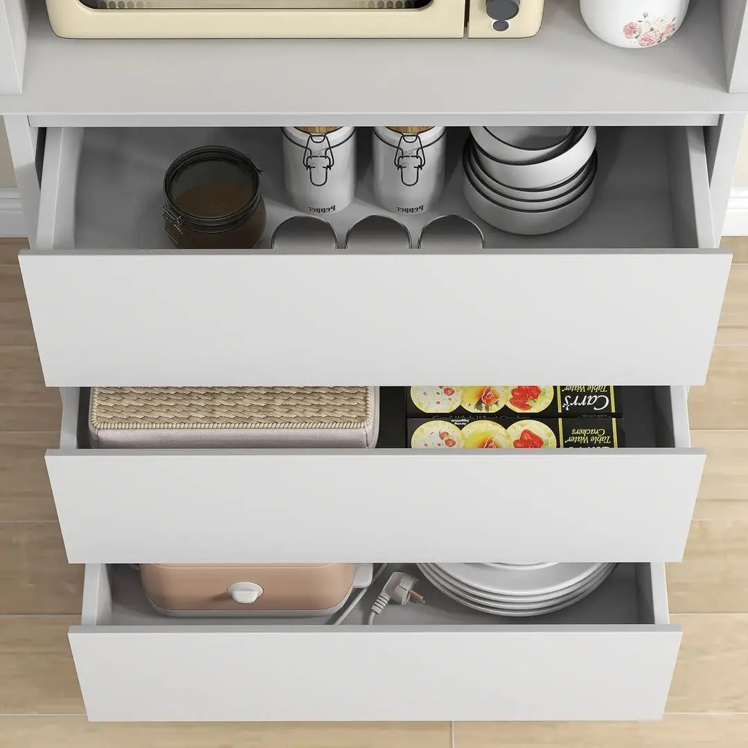 Сервант Homcom 83A-084V00WT 68x38x172 cm (White)