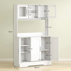 Сервант Homcom 83A-257V90WT (White) Thumb