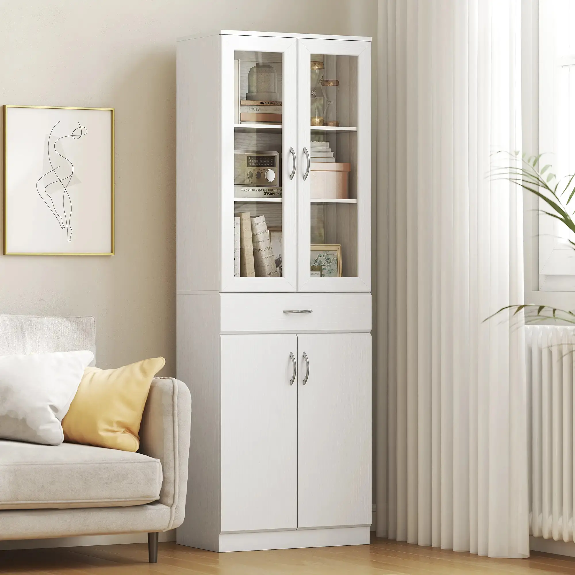 Сервант Homcom 83A-445V90WT (White) - 5