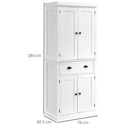 Dulap-camara Homcom 835-115WT 76x40x184 cm (White) Thumb