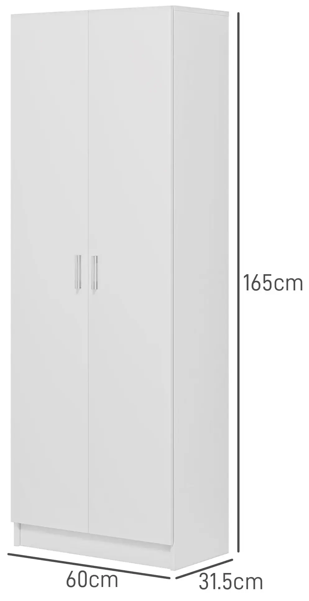 Шкаф-кладовка Homcom 838-483V00WT (White) - 5
