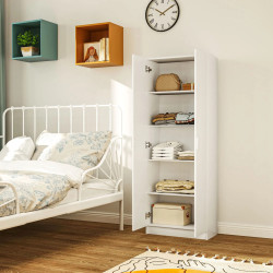 Шкаф-кладовка Homcom 838-483V00WT (White) Thumb