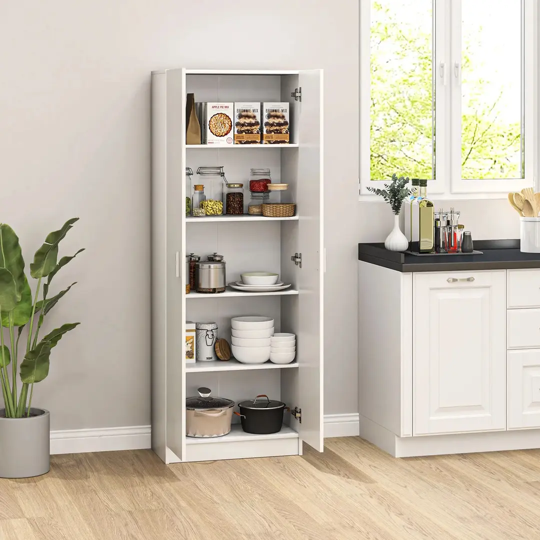Шкаф-кладовка Homcom 838-483V00WT (White)