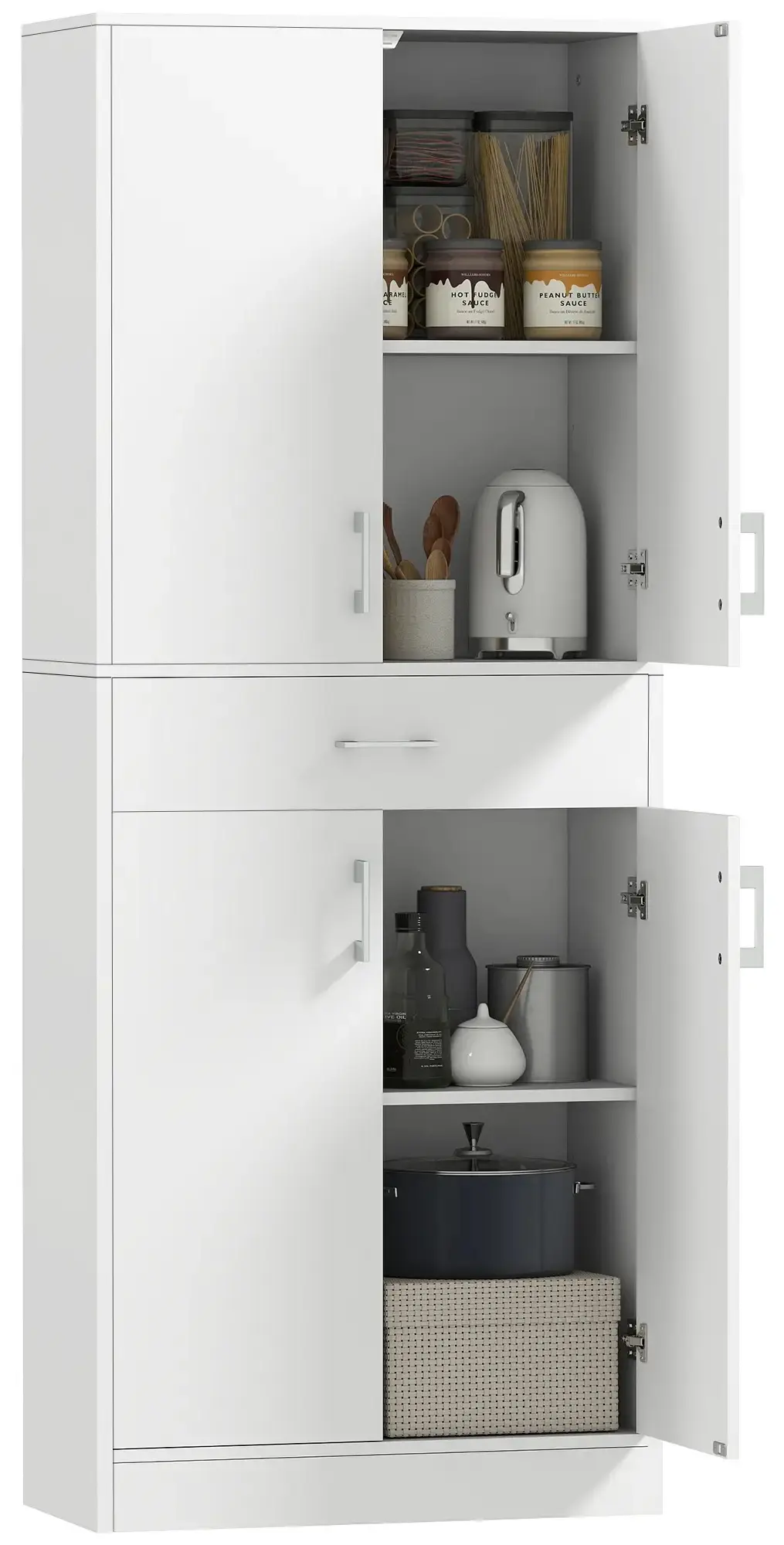 Шкаф-кладовка Homcom 83A-042V80WT (White) - 4