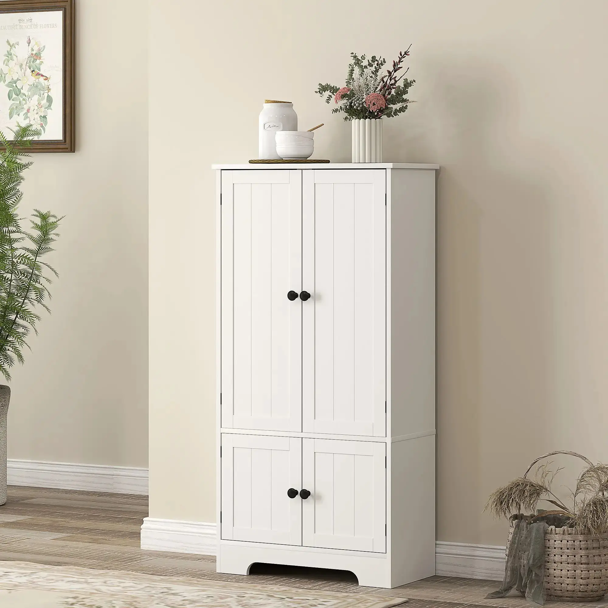Шкаф-кладовка Homcom 83A-236V00WT (White) - 7