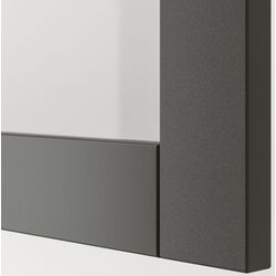 Bufet Ikea Besta/Lappviken/Sindvik/Stubbarp glisiera sertar cu sistem apasare 180x42x74 (Alb/Gri-inchis) Thumb