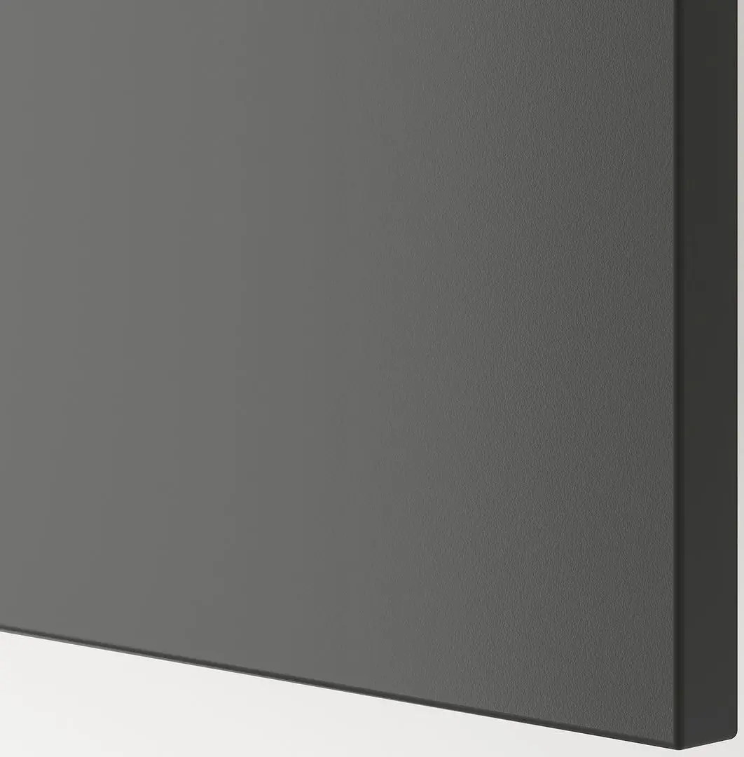 Bufet Ikea Besta/Lappviken/Sindvik/Stubbarp glisiera sertar cu sistem apasare 180x42x74 (Alb/Gri-inchis)