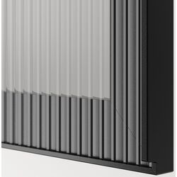 Bufet Ikea Besta/Lappviken/Stubbarp/Fallsvik glisiera sertar cu sistem apasare 180x42x74 (Alb/Antracit) Thumb