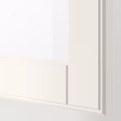 Bufet Ikea Besta/Ostvik sticla transparenta 120x42x38 (Alb) Thumb