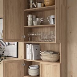 Biblioteca Ikea Billy/Oxberg cu usi/unitate suplimentara 80x30x237 (Aspect Stejar) Thumb