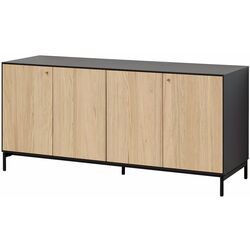 Bufet Ikea Boastad furnir 161х52х75 (Negru/Stejar) Thumb