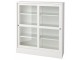 Bufet Ikea Havsta plinta/sticla transparenta 121x37x134 (Alb)