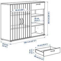 Bufet Ikea Skruvby 190x90 (Alb) Thumb