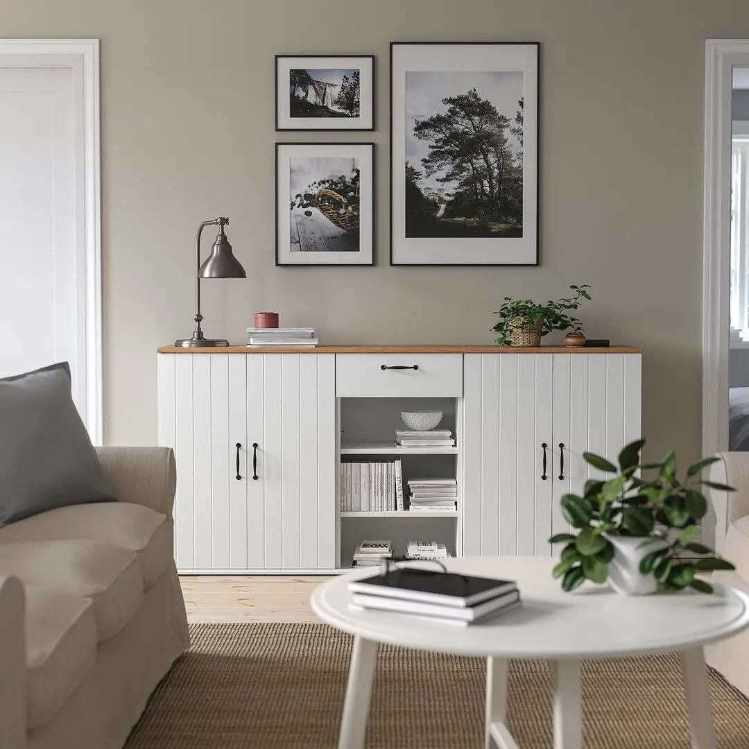 Bufet Ikea Skruvby 190x90 (Alb)