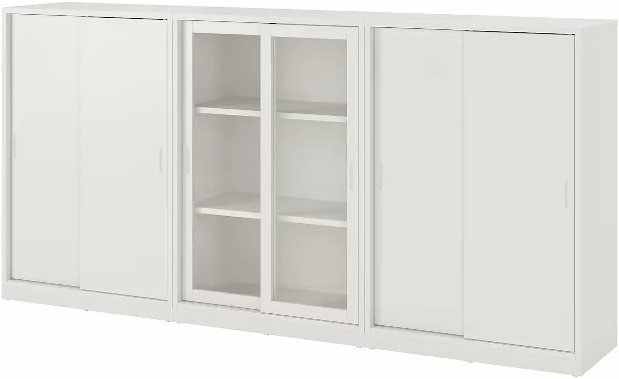 Servant Ikea Tonstad usi glisante/sticla 243x37x116 (Alb)
