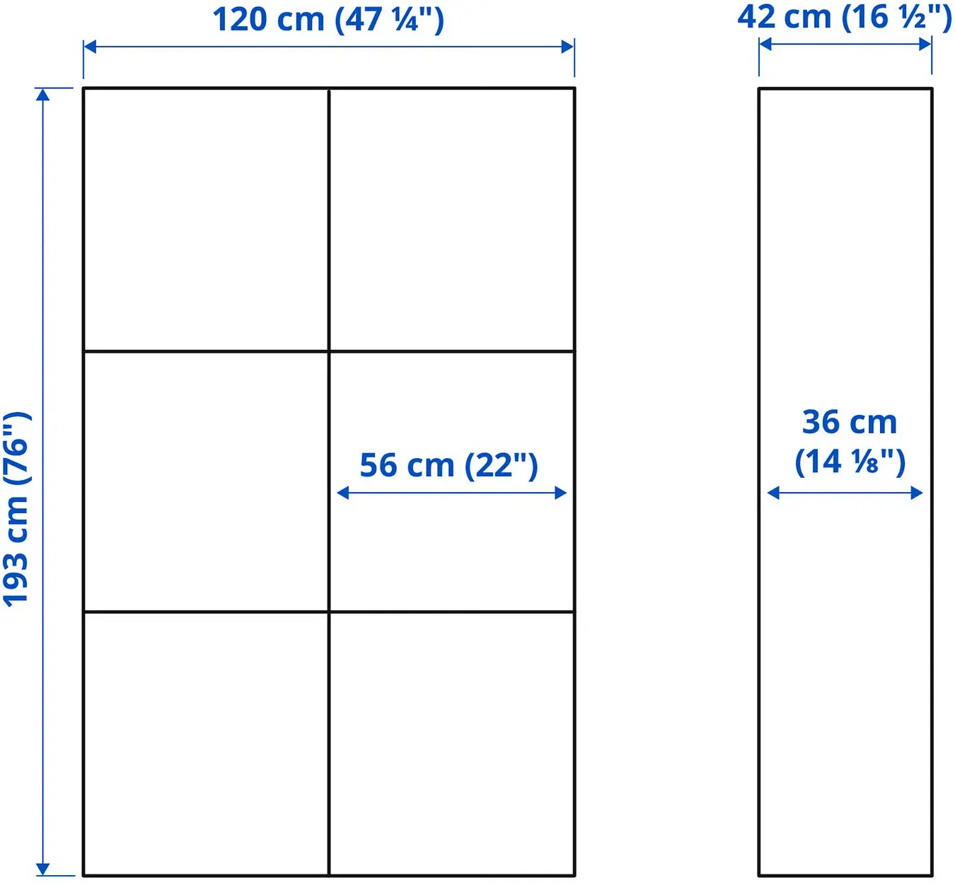 Сервант Ikea Besta/Forvaltare стеклянные дверцы 120x42x193 (Белый) - 4