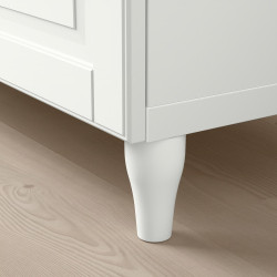 Сервант Ikea Besta стеклянные дверцы 202x42x60 (Белый) Thumb
