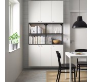 Servant Ikea Enhet 120x32x225 (Antracit/Alb)