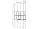 Servant Ikea Enhet 120x32x225 (Antracit/Alb)