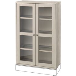 Servant Ikea Havsta rafturi deschise/usi sticla 243x47x212 (Gri-bej) Thumb