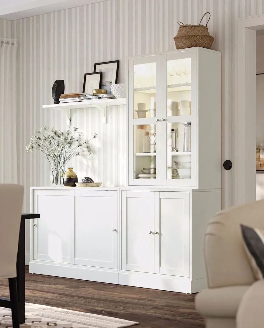 Servant Ikea Havsta usi glisante 202x47x212 (Alb)