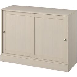 Servant Ikea Havsta usi glisante/usi sticla 121x47x212 (Gri-bej) Thumb